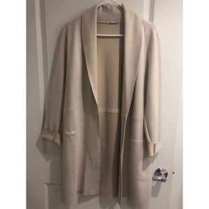 Zara Basics Faux Suede Coat